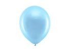 Szivárvány léggömb 23cm Metál kék (100 db)