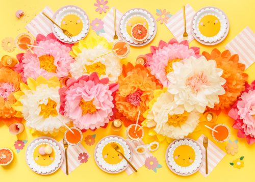 Pohárjelölő / Pohárdísz virág (10 db)