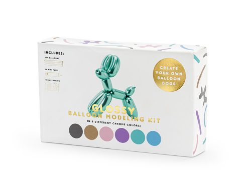 Fényes modellező lufik pumpával – vegyes színek, 130 cm (30 db)