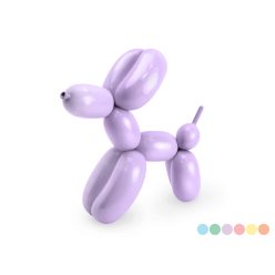   Pasztell modellező lufik pumpával – vegyes színek, 130 cm (30 db)