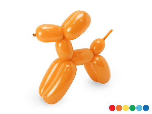 Szivárvány színű modellező lufik pumpával – vegyes színek, 130 cm (30 db)