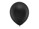 Szivárvány léggömb 30cm Metál fekete (10 db)