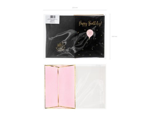 Születésnapi üdvözlőlap „30” számú lufi kitűzővel