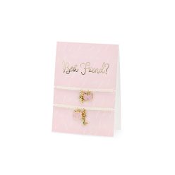 Üdvözlőlap karkötőkkel „Best Friends”