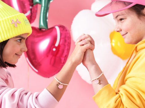 Üdvözlőlap karkötőkkel „Best Friends”