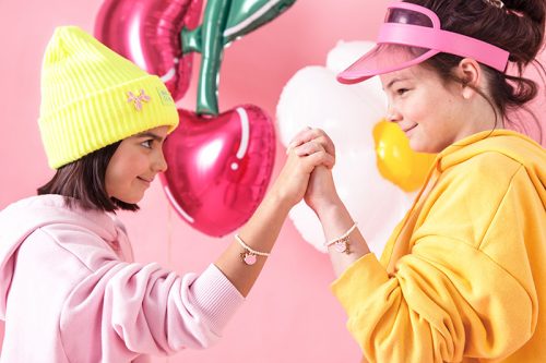 Üdvözlőlap karkötőkkel „Best Friends”