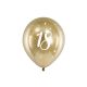 Fényes léggömb 30cm 18 arany (6 db)