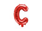 "C" betű fólia lufi 35cm piros