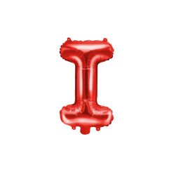 "I" betű fólia lufi 35cm piros