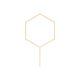 Fa tortadísz Hexagon