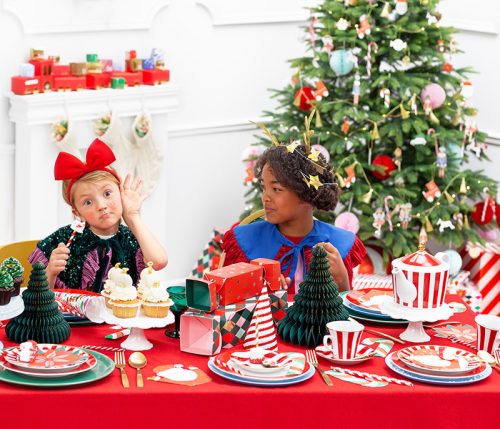 Méhsejt papírdísz karácsonyfa, sötétzöld 15cm