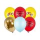 Autóversenyzős party lufi 30cm" Happy Birthday"  (6 db)