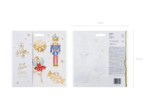 Ajándékkísérő címkék Diótörő (12 db)