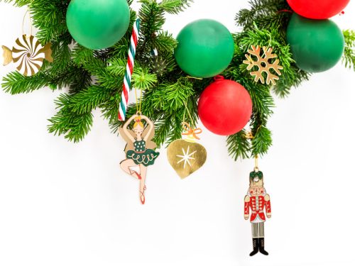 Fém függő dekoráció Balerina