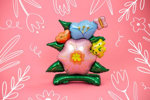 Álló fólia lufi - Virágok