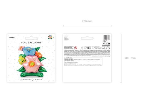 Álló fólia lufi - Virágok