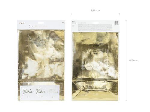 Ajándéktáskas arany 25x38x11cm (3 db)