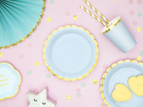 Papírpohár világoskék 220ml (6 db)