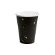 Papírpohár fekete 260 ml (6 db)