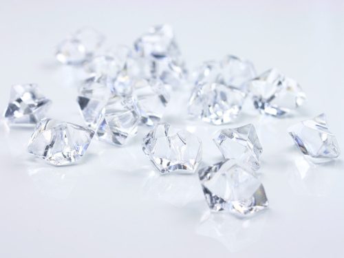 Jégkristály színtelen szóródísz (50 db)