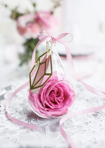 Szatén szalag világos rózsaszín 6mm/25m