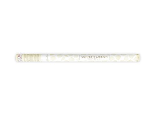 Konfetti ágyú rózsaszirmokkal krém 80 cm