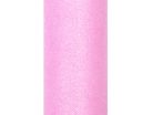 Tulle csillámos rózsaszín 0.15 x 9m