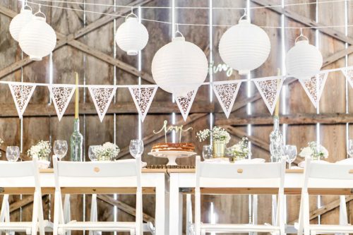 Papírlámpás fehér 20cm