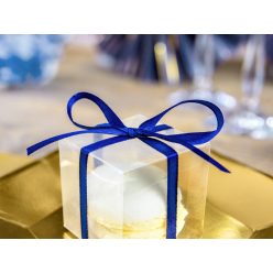 Szatén szalag sötétkék 6mm/25m