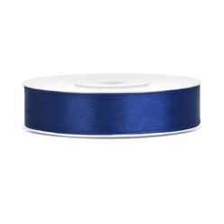Szatén szalag sötétkék 12mm/25m