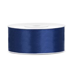 Szatén szalag sötétkék 25mm/25m