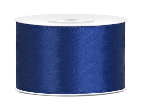 Szatén szalag sötétkék 38mm/25m