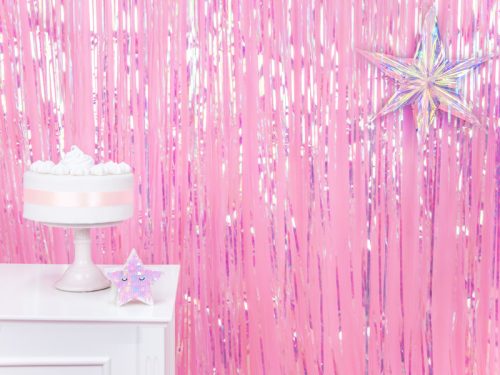 Szatén szalag világos púder rózsaszín 25mm/25m