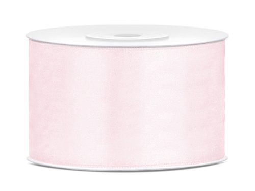 Szatén szalag világos púder rózsaszín 38mm/25m