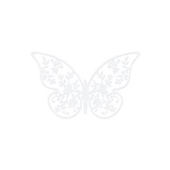 Pillangó papírdekoráció 8x5cm (10 db)
