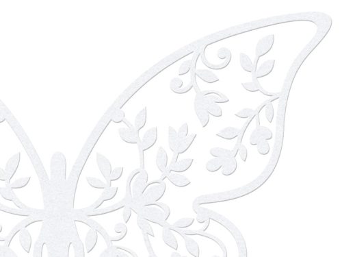 Pillangó papírdekoráció 6.5x4cm (10 db)