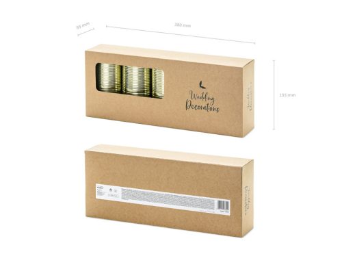 Dekoratív Fémdobozok – Arany (5 db)