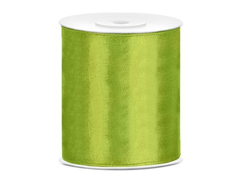 Szatén szalag almazöld 100mm/25m