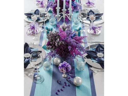 Szatén anyag - sötétkék 36cmx9m