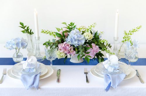 Szatén anyag - sötétkék 16cmx9m