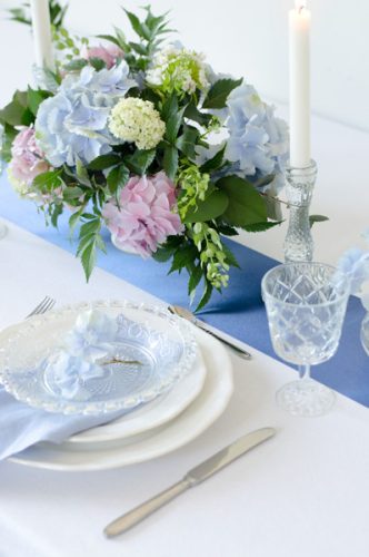 Szatén anyag - sötétkék 16cmx9m