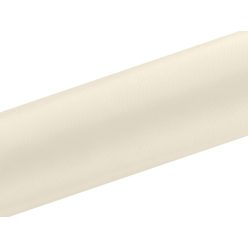 Szatén anyag - krémszín 16cmx9m