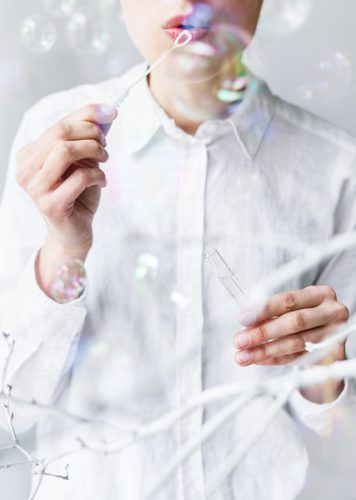 Szappanbuborékok fehér szíves (48 db)