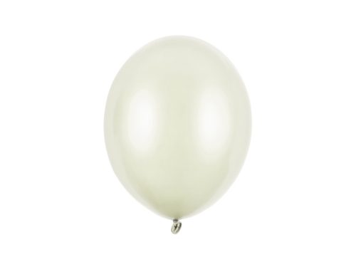 Erős Lufi 27cm Metál világos krémszín (100 db)