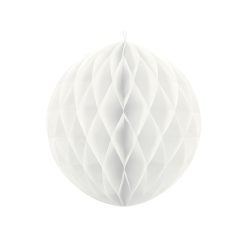 Méhsejt dekorgömb fehér 40cm