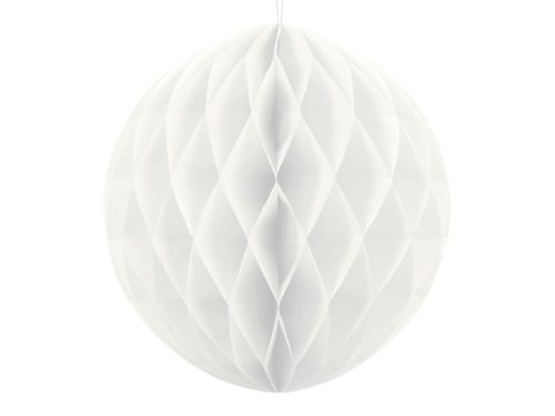 Méhsejt dekorgömb fehér 40cm