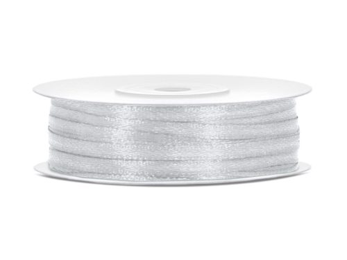 Szatén szalag ezüst 3mm/50m