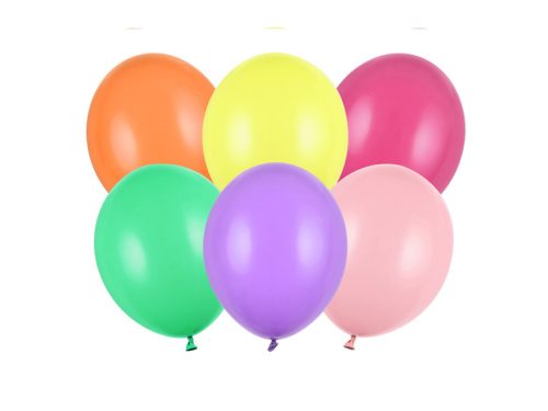 Erős Lufi 23cm Pasztell Mix (50 db)