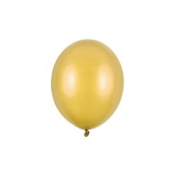 Erős Lufi 27cm Metál arany (10 db)