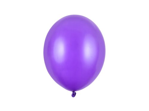 Erős Lufi 27cm Metál lila (10 db)